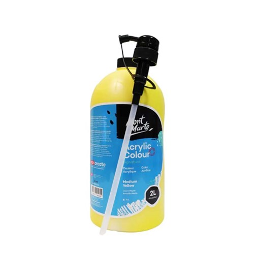 MONT MARTE ACRYLIC COLOUR PAINT - Medium Yellow 2L1
